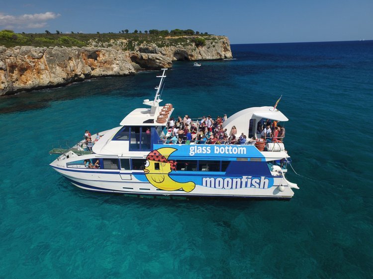 1h Glass Bottom Boat Trip 10 00 Cala Millor